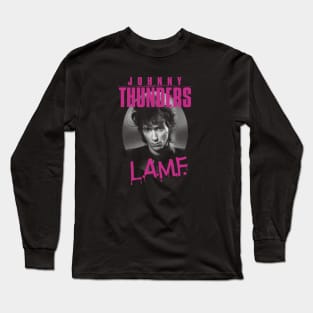 Vintage Johnny Thunders Face To Face black Long Sleeve T-Shirt